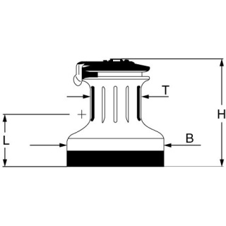 Kabestan Andersena typ 40ST FS (2-biegowa) stal nierdzewna 8-14mm