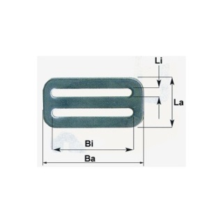Klamra MAKEFAST do paska 25mm wykonana ze stali nierdzewnej.