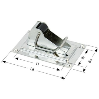 Lenzer Extra Large – odpływ samoczynny (bailer) ze stali nierdzewnej AISI316 z kratką zęzową