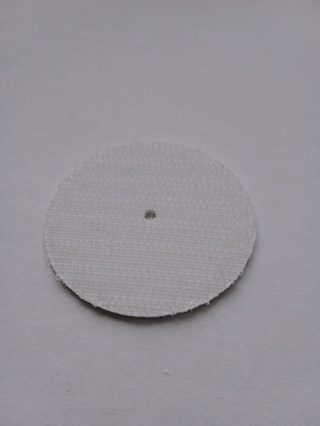 Podkładka z rzepem do przykręcenia YKK Ř 45mm biała - 10 sztuk