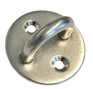 Ucho nierdzewne pokładowe, średnica 40mm, średnica pręta 6mm - 1 sztuka