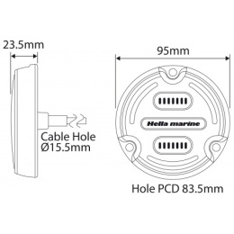 APELO1 podwodny RGB biały BULK