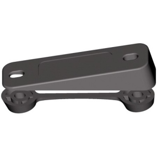 Knaga rowkowa CLAMCLEAT (tm) skośna podstawa - rozstaw otworów 66mm