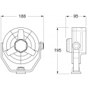 Wentylator uniwersalny HELLA 24 V czarny