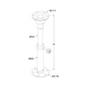 Noga Stołu Regulowana 50-70 cm do Łodzi, Jachtu, Motorówki