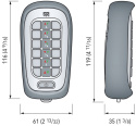 Pilot radiowy ergonomiczny 12 kanałów IP67 869,8 MHz