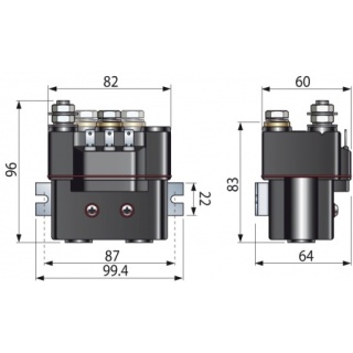 Skrzynka przekaźników 150A 12V IP66 (T6315-12)