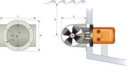 Tunel 185mm na ster strumieniowy rufowy BTQ185