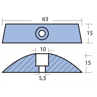 Anoda - VolvoPenta - anoda śrubowa Saildrive 110 - 120