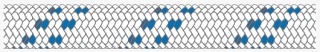Lina szot / fał Dyneema® biało/niebieski 10mm