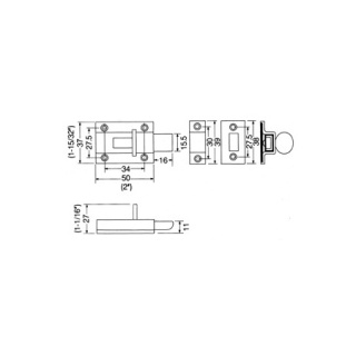 Śruba ślizgowa typu KR-50 ze stali nierdzewnej szczotkowanej