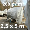 Plandeka 260 g/m² 2,5x5 m – wzmocniona plandeka transportowa, Sailor24.pl