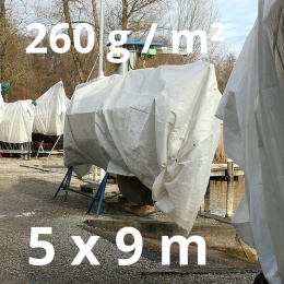 Plandeka 260 g/m² 5x9 m – gruba plandeka ochronna, do zastosowań profesjonalnych, Sailor24.pl