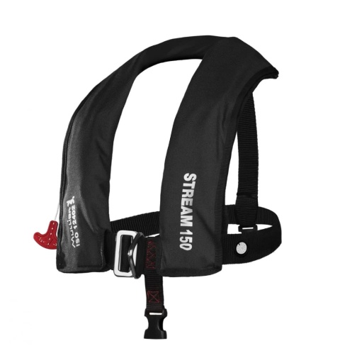 Kamizelka pneumatyczna MULLION STREAM 150N ISO12402 - 3MVH czarna