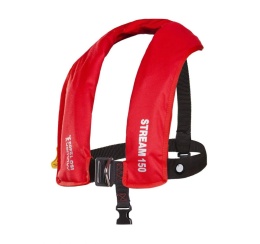 Kamizelka pneumatyczna MULLION STREAM 150N ISO12402 - 3MVH czerwona