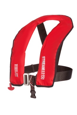 Kamizelka pneumatyczna MULLION STREAM 150N ze zwalniakiem hydrostatycznym Hammar SPI - czerwona