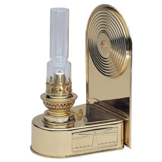 Lampa dekoracyjna DHR Mess lamp – mosiężna lampa naftowa ścienna