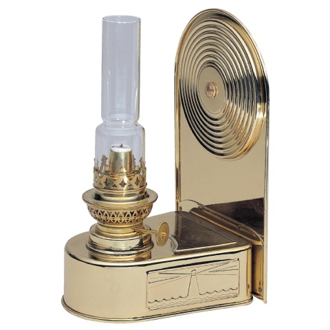 Lampa dekoracyjna DHR Mess lamp – mosiężna lampa naftowa ścienna