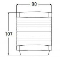 Lampa nawigacyjna HELLA2984 kotwica lampy sygnalizacyjnej 12V BAY15d czarna