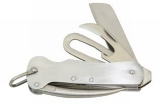 Nóż żeglarski z ostrzem / Marlspiker / otwieracz do szekli