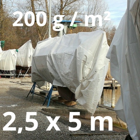 Plandeka ochronna 200 g/m² 2,5x5 m – trwała i wodoodporna, idealna do zabezpieczenia ładunków, Sailor24.pl