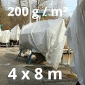 Plandeka wodoodporna 200 g/m² 4x8 m – wzmocniona, odporna na promieniowanie UV, Sailor24.pl