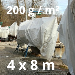 Plandeka wodoodporna 200 g/m² 4x8 m – wzmocniona, odporna na promieniowanie UV, Sailor24.pl