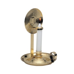 Świecznik dekoracyjny DHR Candlestick Holder z ruchomym odbłyśnikiem i świecami