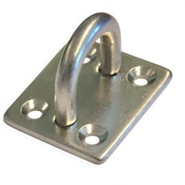 Ucho nierdzewne pokładowe, 40 x 35 mm, średnica pręta 6mm - 1 sztuka