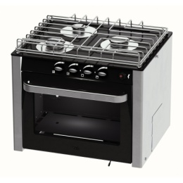 Kuchenka gazowa, półkardana z piekarnikiem 30L i 3 polami grzewczymi