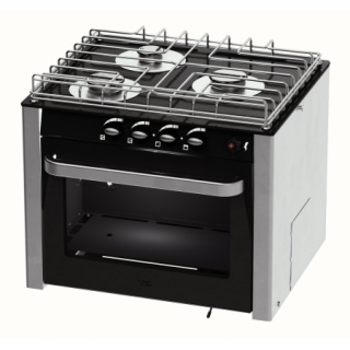 Kuchenka gazowa, półkardana z piekarnikiem 30L i 3 polami grzewczymi