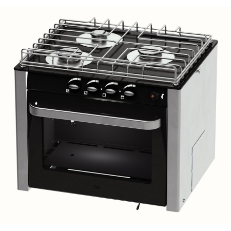 Kuchenka gazowa, półkardana z piekarnikiem 30L i 3 polami grzewczymi