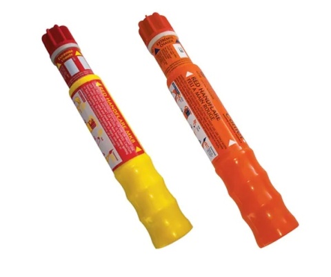 Pochodnia, flara ręczna czerwona, SOLAS, EC-MED