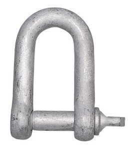 SHACKLE ocynkowany prosty 8 mm - 1 sztuka