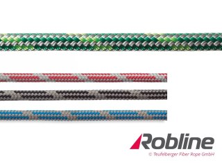 Lina żeglarska ROBLINE Admiral 5000 PES/Dyneema - 6 mm szara regatowa do szotów i fałów