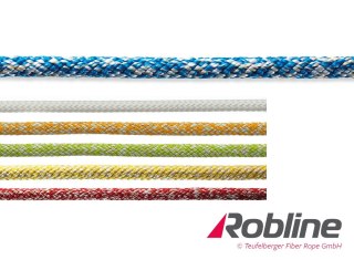 Lina żeglarska ROBLINE Dinghy Star Dyneema-Technora-XLF/Dyneema - 8 mm żółta regatowa do szotów i fałów
