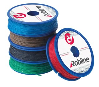 Lina żeglarska ROBLINE Sznurek do olinowania woskowany PES,, 80 m 10 szt. 0.8 mm do jachtów