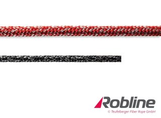 Lina żeglarska ROBLINE Szot do pontonów PES-PA/PES, czerwony/szary 8 mm czerwona do jachtów