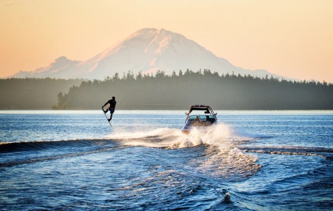 Bojka do nart wodnych POLYFORM rozmiar 1 200mm CZERWONA