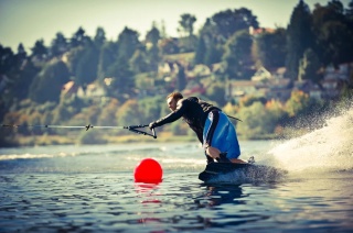 Bojka do nart wodnych POLYFORM rozmiar 1 200mm ŻÓŁTA