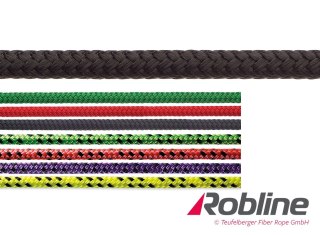 Lina żeglarska ROBLINE Orion PES/PES 5mmfioletowo- 5 mm czarna do jachtów