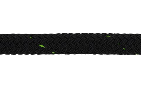 Lina żeglarska ROBLINE Rio Green PES/PESzrecyklingu 12 mm czarna do jachtów