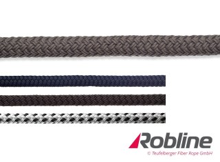 Lina żeglarska ROBLINE Rio PES/PES 10 mm czarna do jachtów