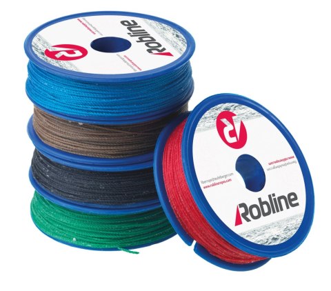 Lina żeglarska ROBLINE Sznurek do olinowania woskowany PES zielony 80 m 0.8 mm zielona do jachtów