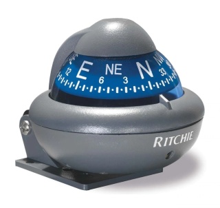 Kompas RITCHIE SPORT szary/niebieska tarcza