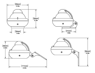 Kompas RITCHIE SPORT szary/niebieska tarcza