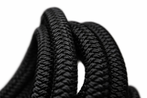 Czarna lina poliamidowa pleciona 8-splotowa PA 3–6 mm – cienka linka pomocnicza żeglarska