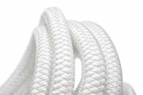 Biała lina poliamidowa pleciona 8-splotowa PA 3–6 mm – linka flagowa i pomocnicza do jachtu