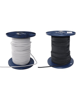 Linka żeglarska gumowa ALSTER biała i czarna 3–12 mm – sprzedaż na metry