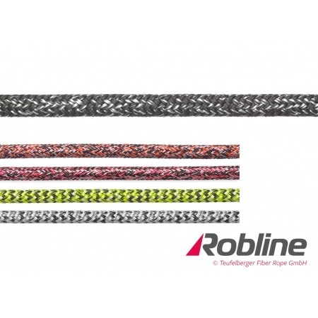 Lina żeglarska ROBLINE Admiral PRO Plus – niskorozciągliwa lina szotowa i fałowa z rdzeniem Ocean STS i oplotem Technora